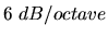$6\ dB/octave$